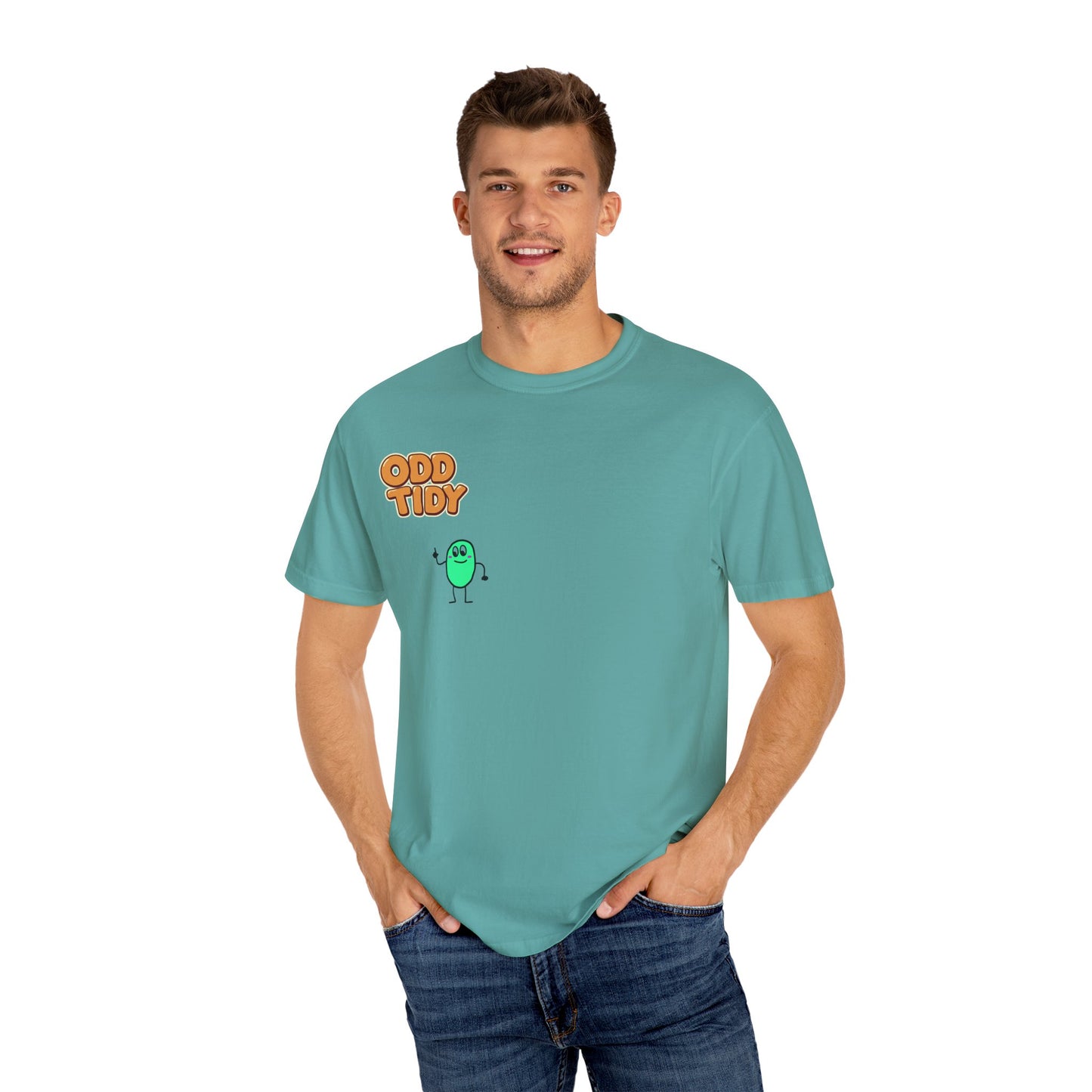 "Odd Tidy" Whimsical Graphic T-Shirt, Casual Wear, Quirky Gift, Everyday Style, Funny T-Shirt, Birthday Present, Graphic Tee
