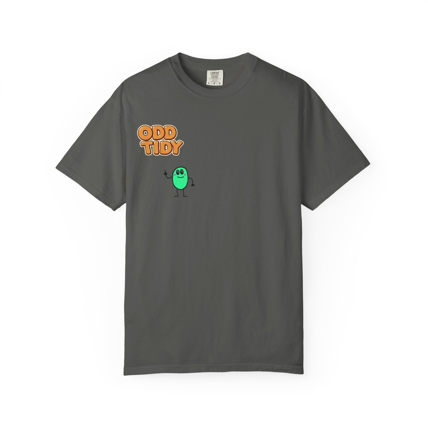 "Odd Tidy" Whimsical Graphic T-Shirt, Casual Wear, Quirky Gift, Everyday Style, Funny T-Shirt, Birthday Present, Graphic Tee