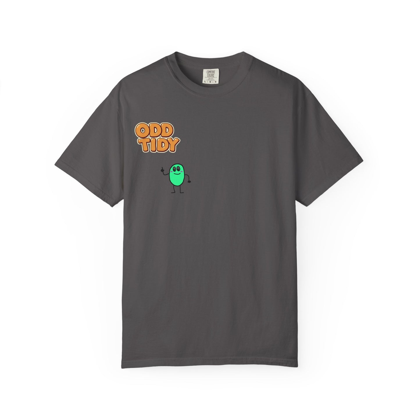 "Odd Tidy" Whimsical Graphic T-Shirt, Casual Wear, Quirky Gift, Everyday Style, Funny T-Shirt, Birthday Present, Graphic Tee