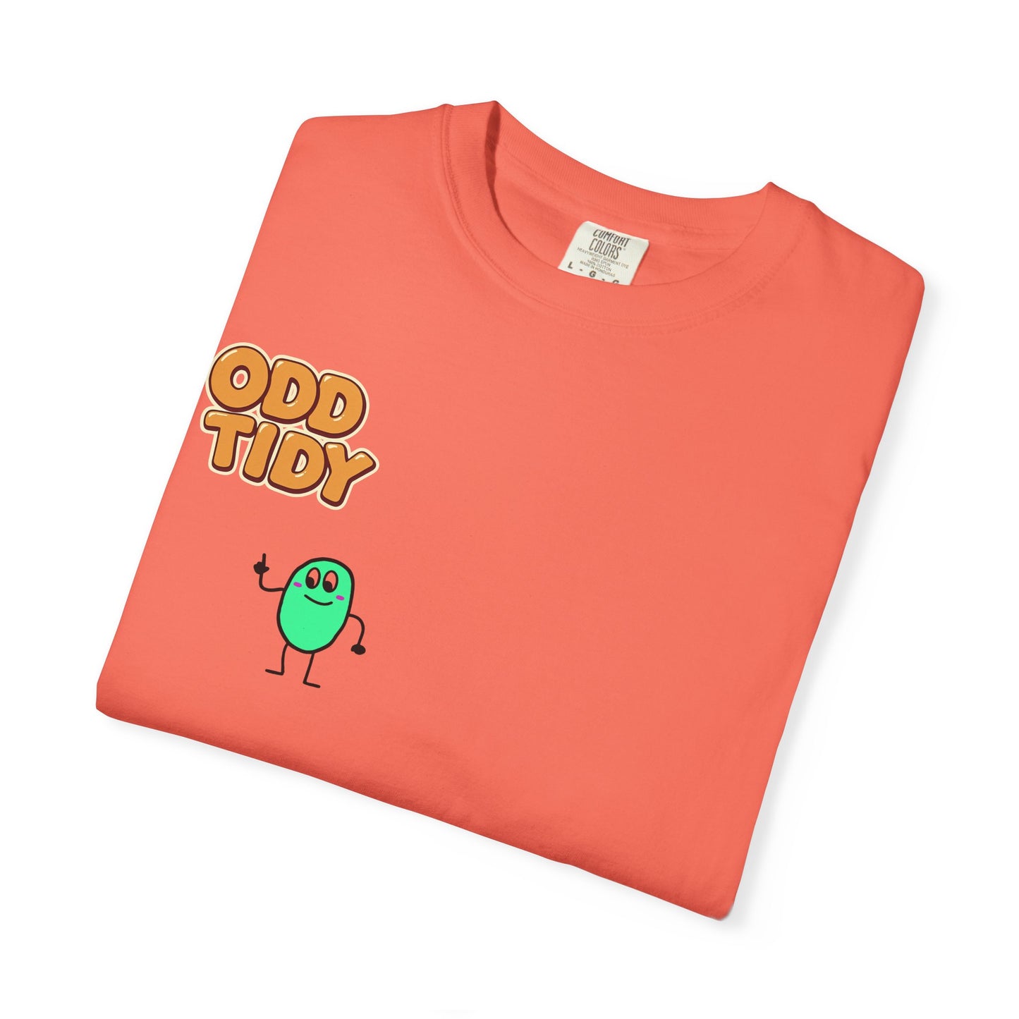"Odd Tidy" Whimsical Graphic T-Shirt, Casual Wear, Quirky Gift, Everyday Style, Funny T-Shirt, Birthday Present, Graphic Tee
