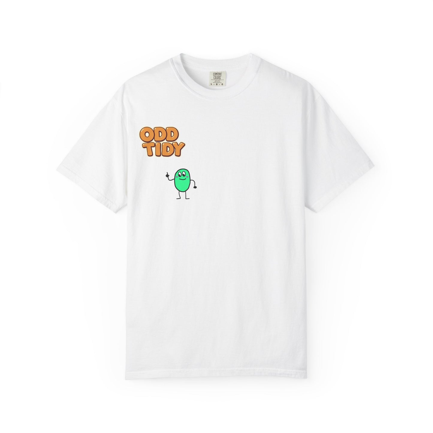 "Odd Tidy" Whimsical Graphic T-Shirt, Casual Wear, Quirky Gift, Everyday Style, Funny T-Shirt, Birthday Present, Graphic Tee
