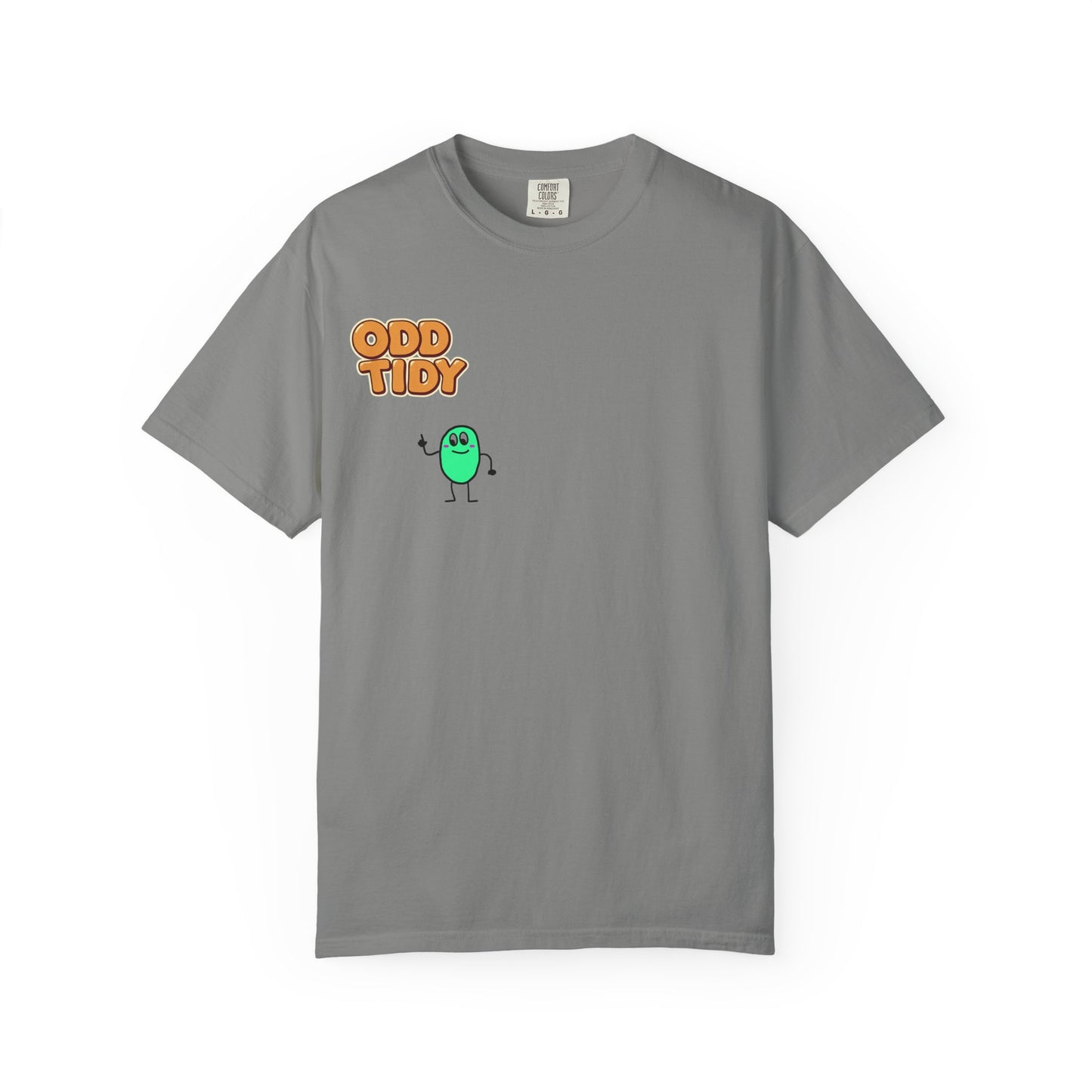 "Odd Tidy" Whimsical Graphic T-Shirt, Casual Wear, Quirky Gift, Everyday Style, Funny T-Shirt, Birthday Present, Graphic Tee