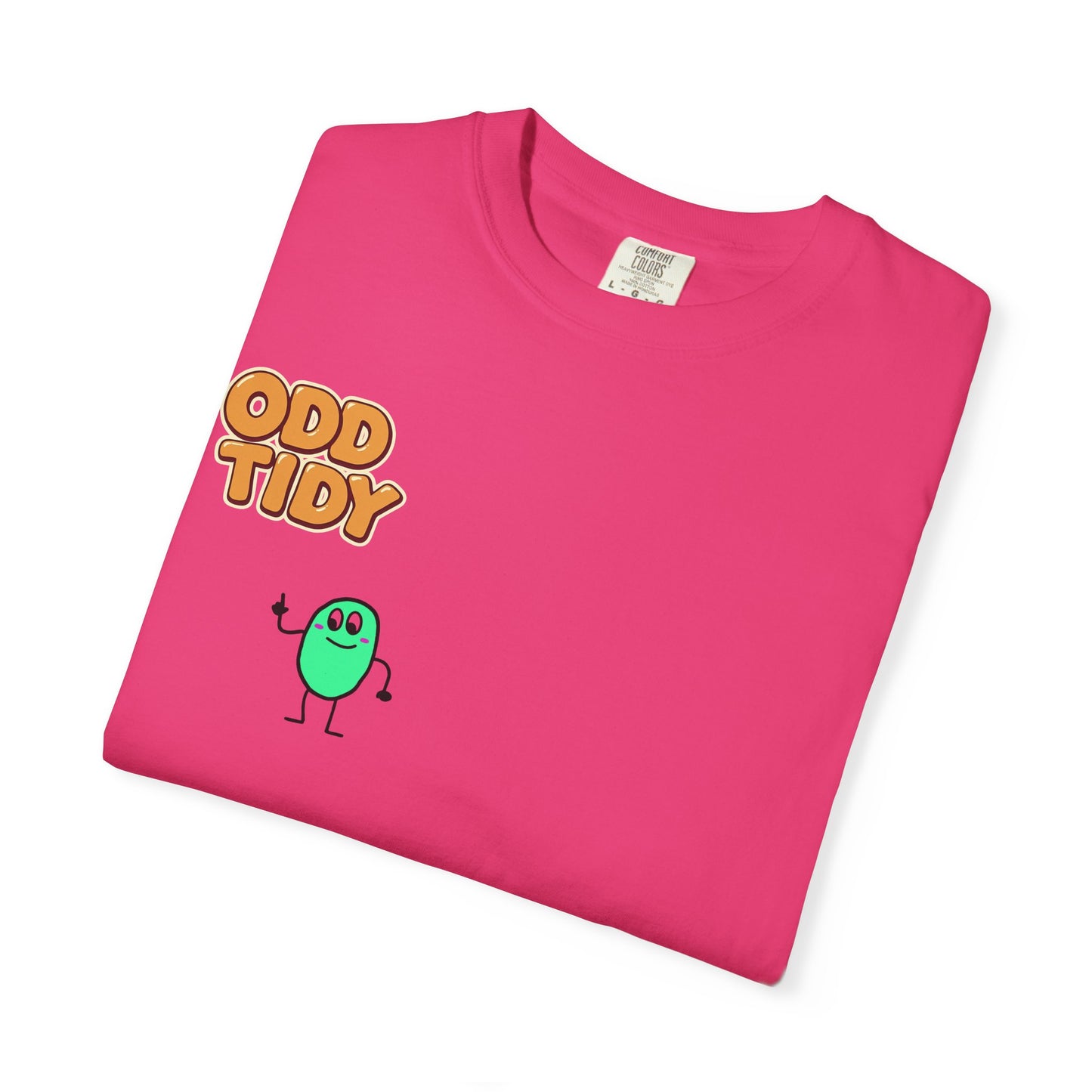 "Odd Tidy" Whimsical Graphic T-Shirt, Casual Wear, Quirky Gift, Everyday Style, Funny T-Shirt, Birthday Present, Graphic Tee
