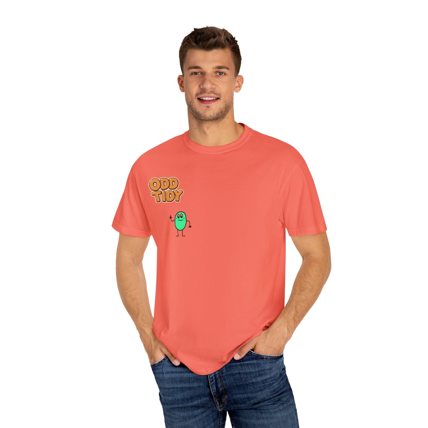 "Odd Tidy"  Whimsical Graphic T-Shirt, Casual Wear, Quirky Gift, Everyday Style, Funny T-Shirt, Birthday Present, Graphic Tee