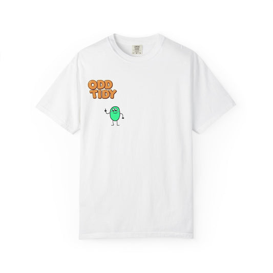 "Odd Tidy"  Whimsical Graphic T-Shirt, Casual Wear, Quirky Gift, Everyday Style, Funny T-Shirt, Birthday Present, Graphic Tee